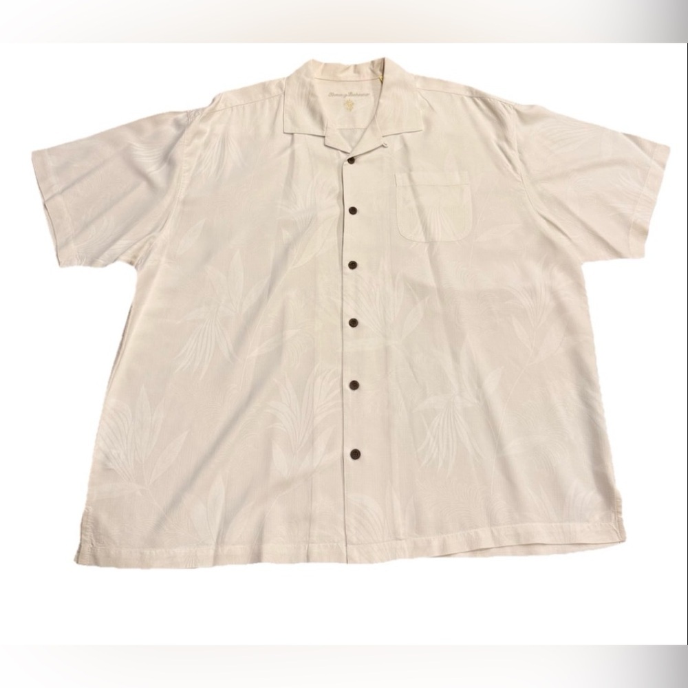 Tommy Bahama Silk Hawaiian Tropical Camp Collar Button Front Shirt XXL